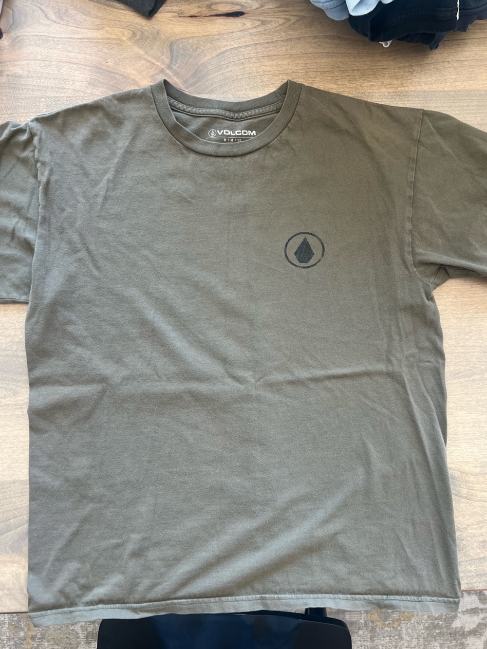 Volcom Olive Green Short Sleeve Graphic Tee